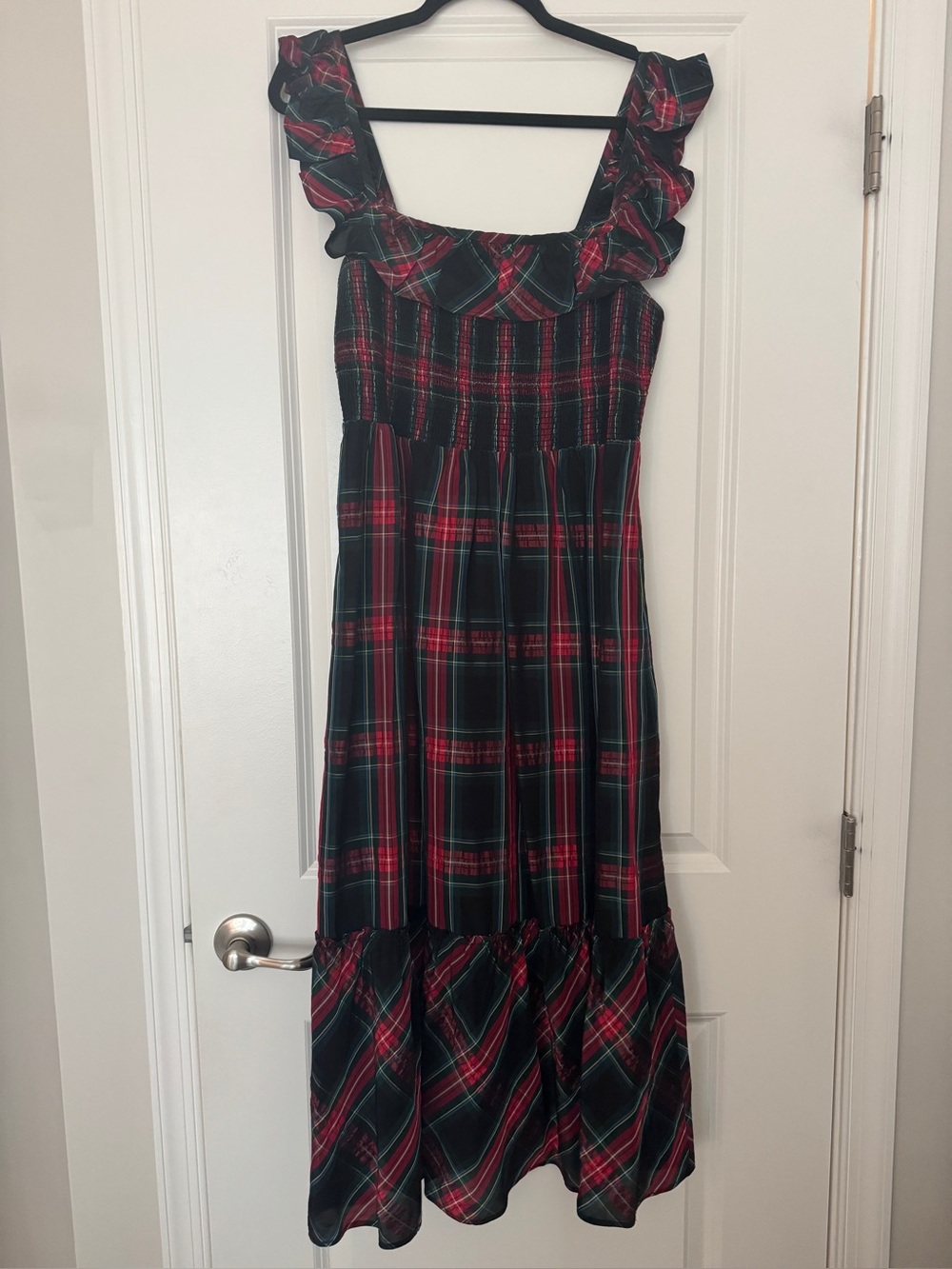 Vineyard Vines Tartan Ruffle Dress